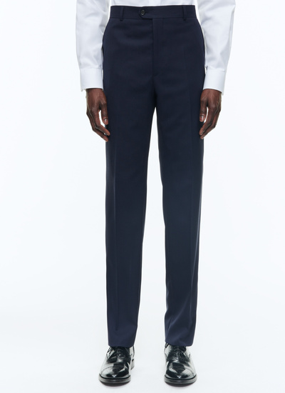 Men's navy blue trousers Fursac - P3VOXA-DC51-D031