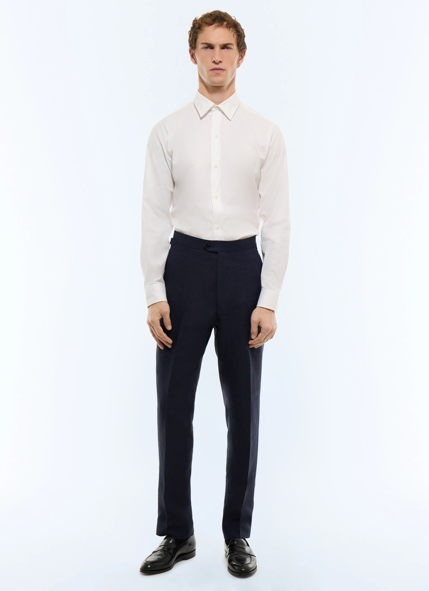 Men's navy blue trousers Fursac - P3EXIN-JX02-D030