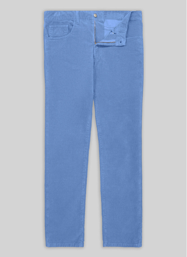 mens blue corduroy trousers