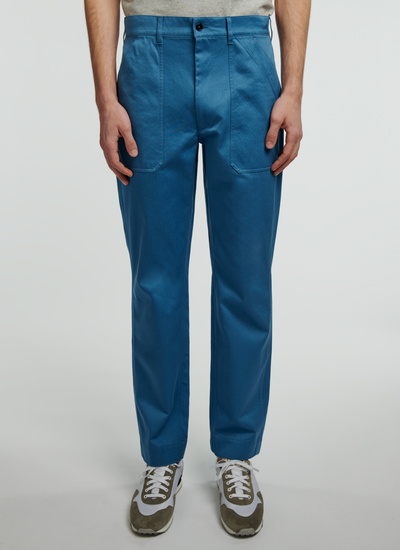 Men's sky blue trousers Fursac - P3VAGO-VP07-37