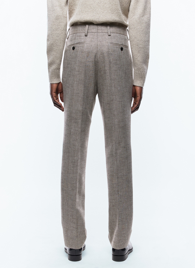 Men's virgin wool, cotton and linen trousers Fursac - P3BATE-CX40-A006
