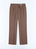 Wool and mohair large pleated trousers - P3GARG-JC20-G014