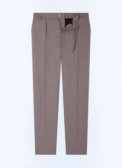 Men's taupe brown trousers Fursac - P3CVOK-EC29-G015