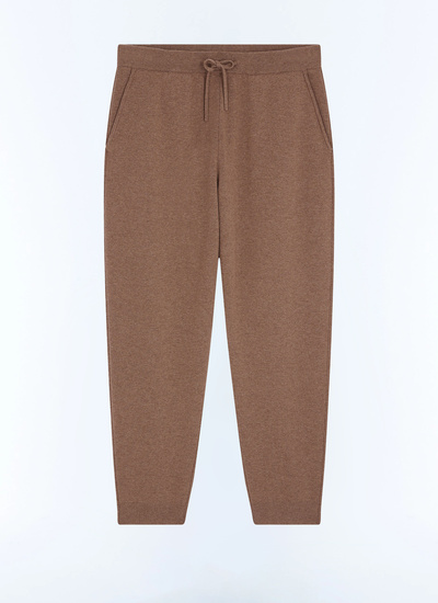 Men's brown wool and cotton trousers Fursac - P3EJOG-EA12-G014