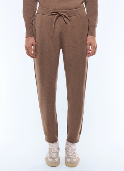 Men's trousers taupe brown wool and cotton Fursac - P3EJOG-EA12-G014