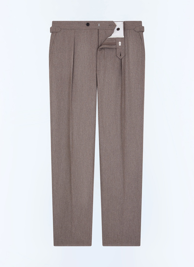 Men's certified wool flannel trousers Fursac - P3GOHA-EC29-G015
