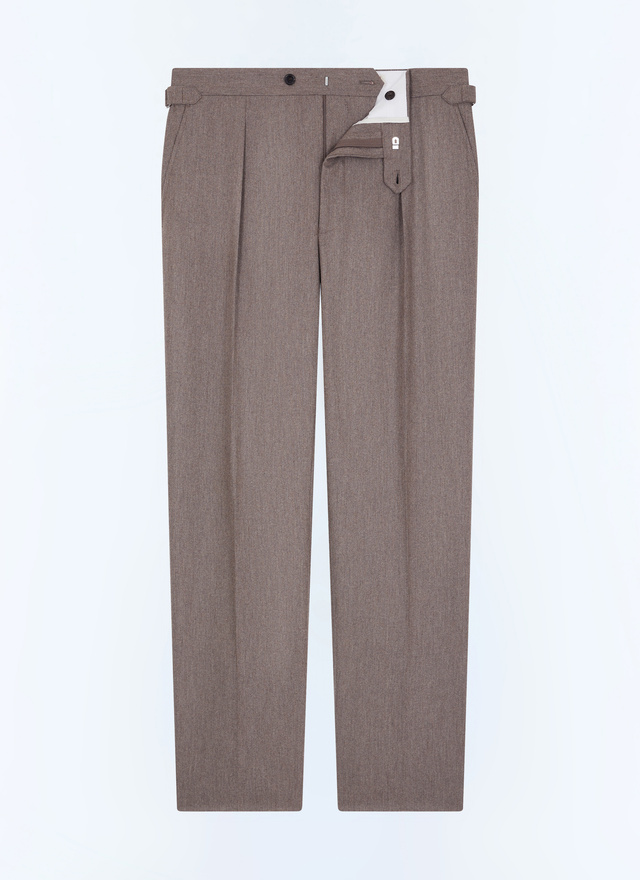 Men's certified wool flannel trousers Fursac - P3GOHA-EC29-G015