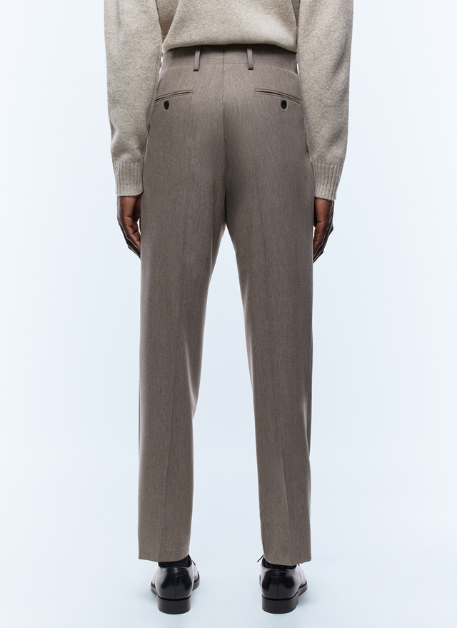 Men's taupe trousers Fursac - P3EDKA-EC29-G014