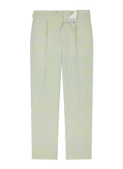 Men's trousers white cotton seersucker Fursac - P3FASA-FX01-H004