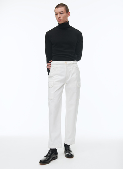 Men's white trousers Fursac - P3CALI-CP54-A001