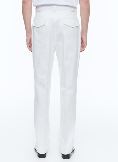 Men's white trousers Fursac - P3DCNO-DP03-A001