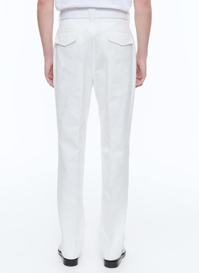 Men's white trousers Fursac - P3DCNO-DP03-A001