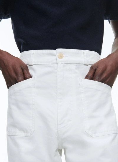 Men's white trousers Fursac - P3DOWI-DP03-A001