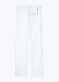 Cotton gabardine flare trousers - P3DOWI-DP03-A001