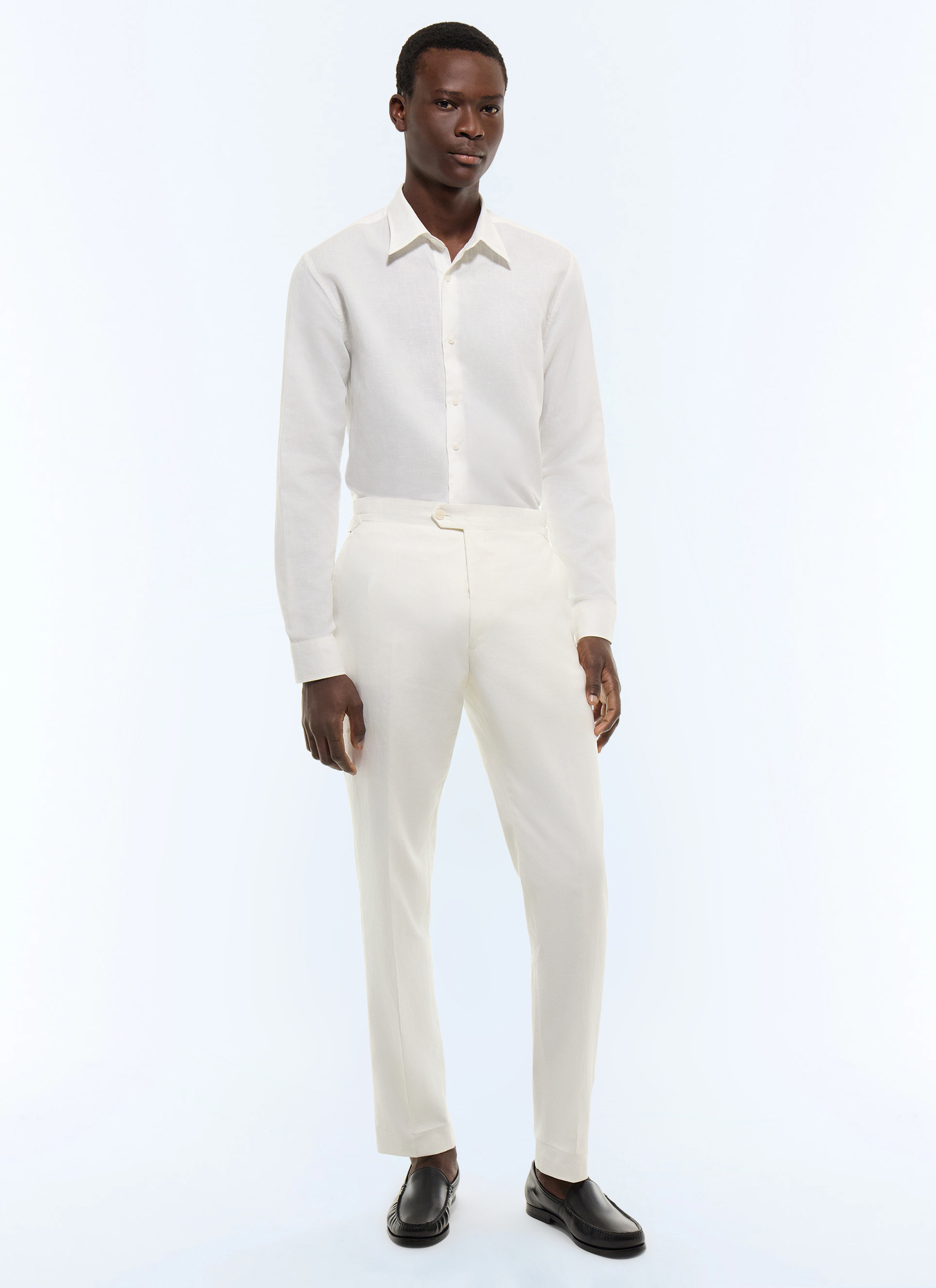Men's white trousers Fursac - P3EXIN-JX08-A001