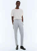 Fitted striped seersucker pants - P3EXIN-LX15-D039