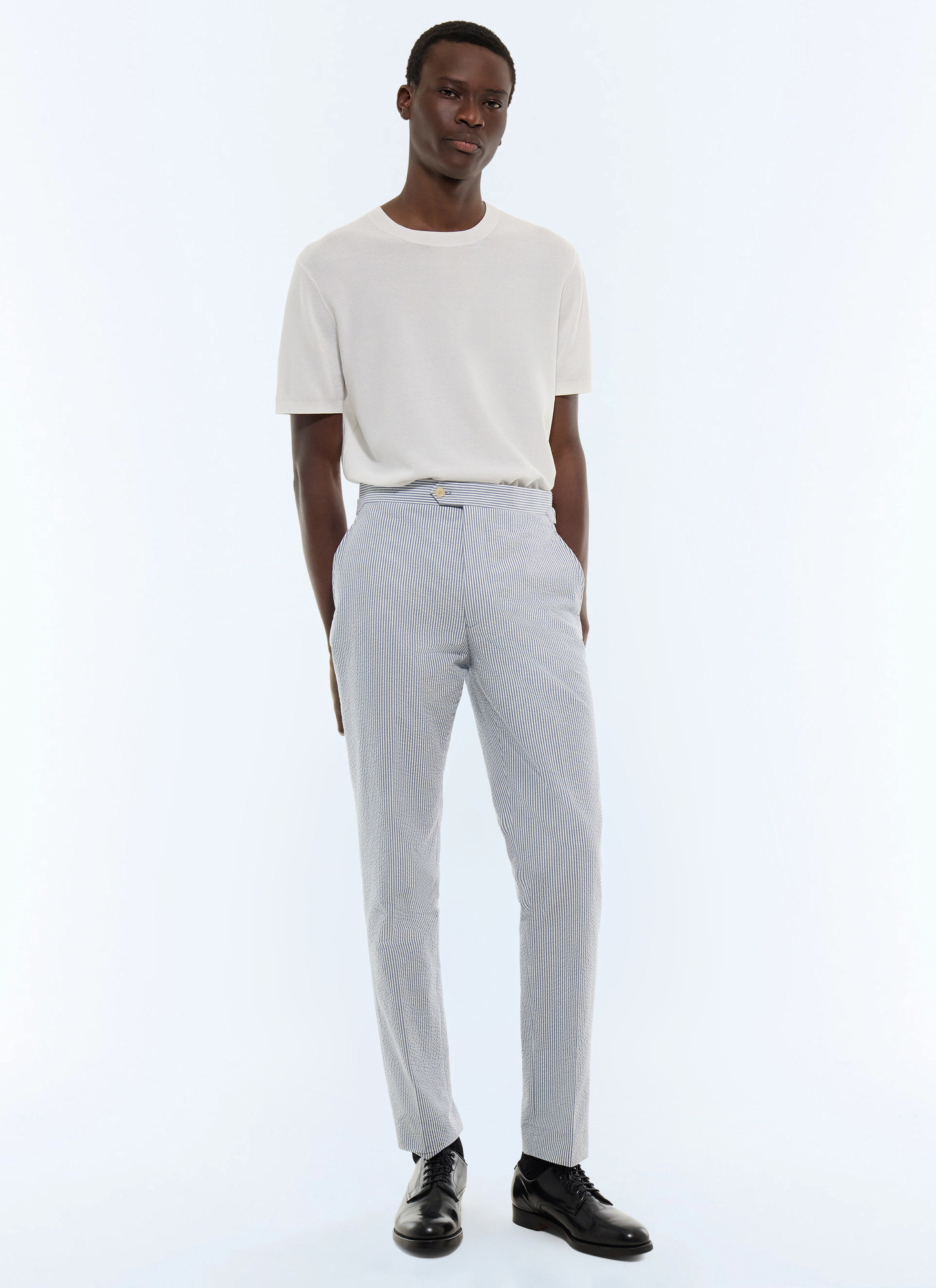 Men's white trousers Fursac - P3EXIN-LX15-D039