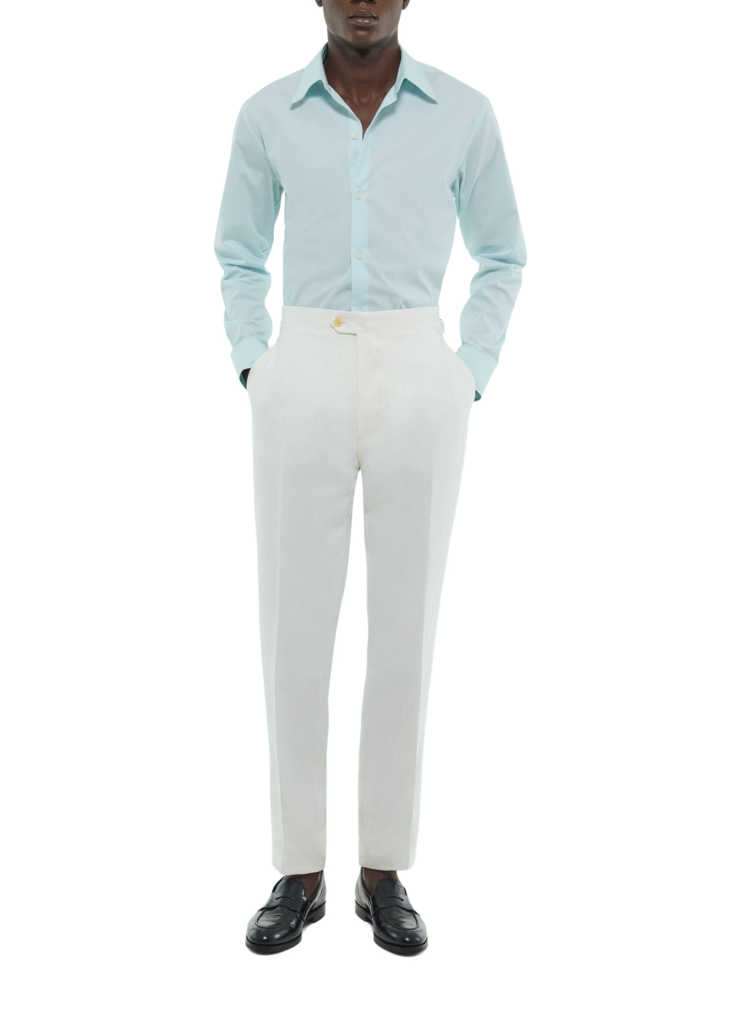 Men's white trousers Fursac - P3EXIN-FX03-A001