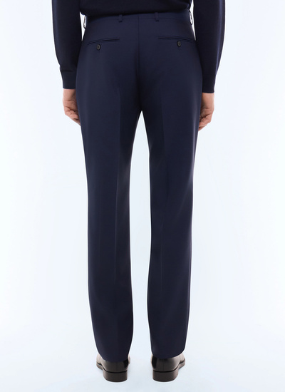 Men's main fabric: 100% virgin woolwaistband lining: 58% polyester, 42% cottonleg lining: 100% polyesterpocket lining: 58% polyester, 42% cotton trousers Fursac - P3LOXA-BV01-D032