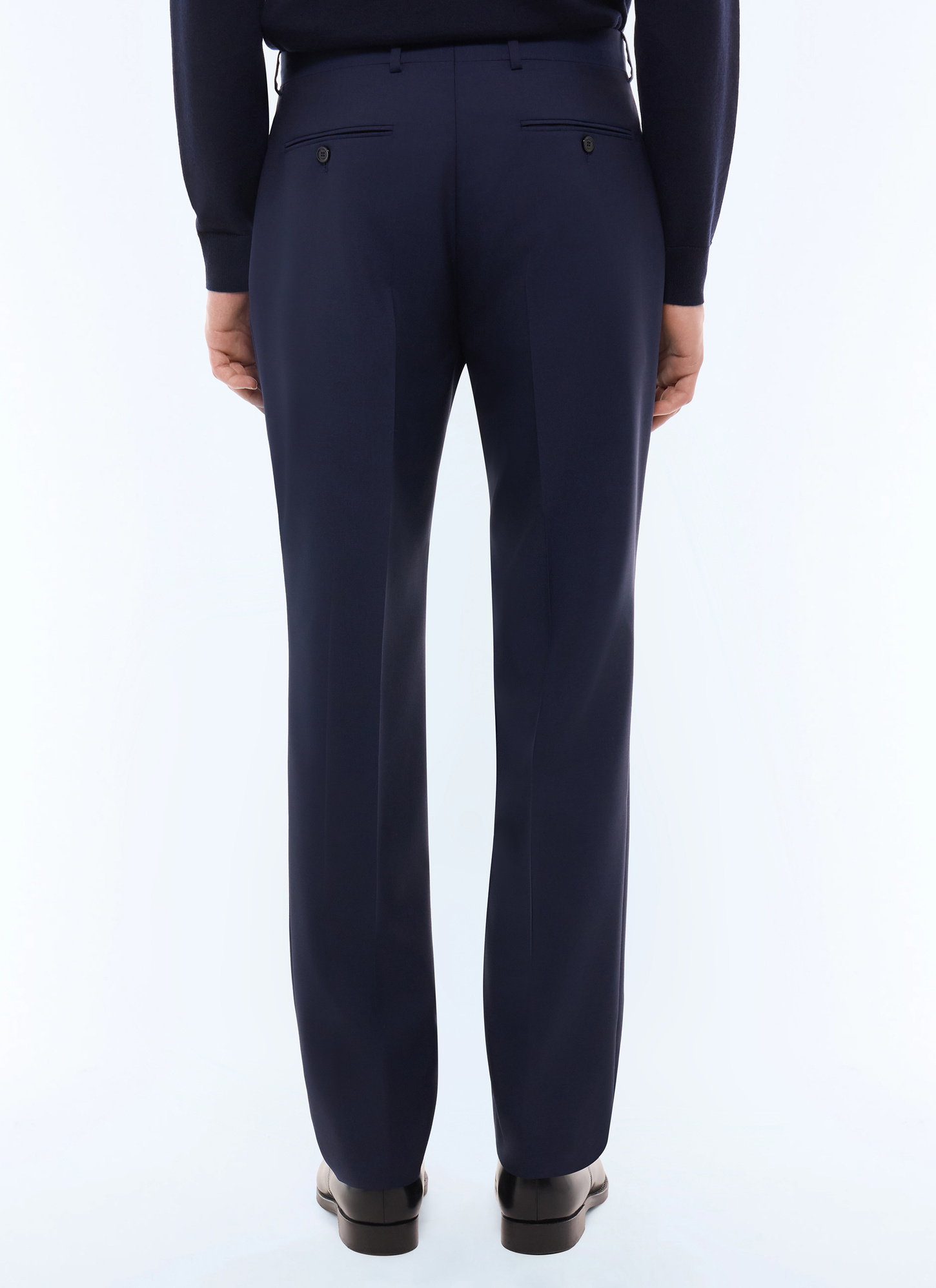Men's main fabric: 100% virgin woolwaistband lining: 58% polyester, 42% cottonleg lining: 100% polyesterpocket lining: 58% polyester, 42% cotton trousers Fursac - P3LOXA-BV01-D032