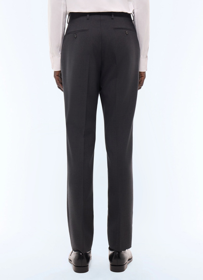 Men's main fabric: 100% virgin woolwaistband lining: 58% polyester, 42% cottonleg lining: 100% polyesterpocket lining: 58% polyester, 42% cotton trousers Fursac - P3LOXA-BV01-B022