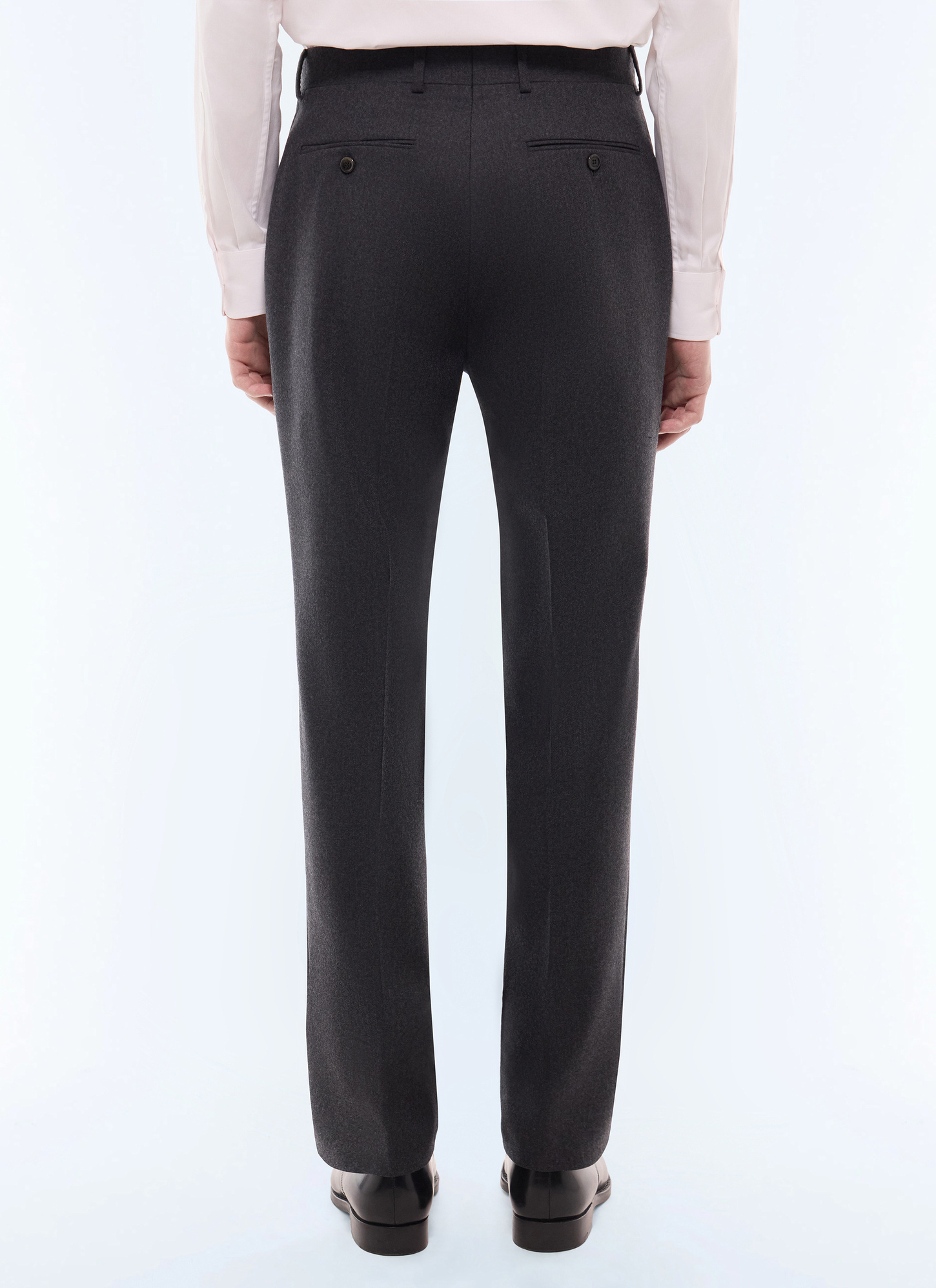 Men's main fabric: 100% virgin woolwaistband lining: 58% polyester, 42% cottonleg lining: 100% polyesterpocket lining: 58% polyester, 42% cotton trousers Fursac - P3LOXA-LC17-B021