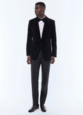 Virgin wool faille tuxedo trousers - P3VIPY-RC47-20