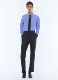 Wool canvas fitted suit pants - P3VOXA-GC40-B020