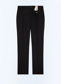 Wool canvas fitted suit pants - P3VOXA-GC40-B020