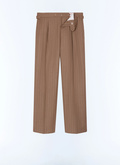 Striped wool suit trousers - P3GOHA-LC13-A011