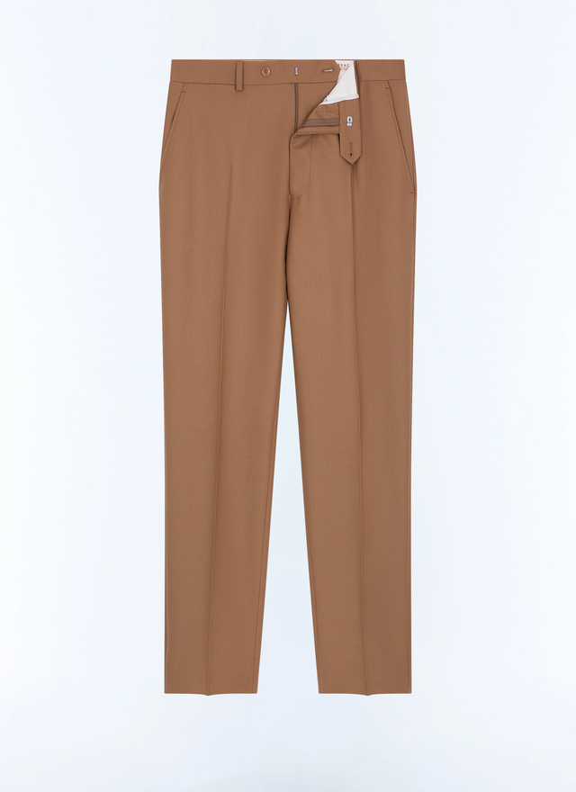 Men's white, ecru main fabric: 100% virgin woolwaistband lining: 65% polyester, 35% cottonleg lining: 100% polyesterpocket lining: 65% polyester, 35% cotton trousers Fursac - P3LOXA-LC14-A011