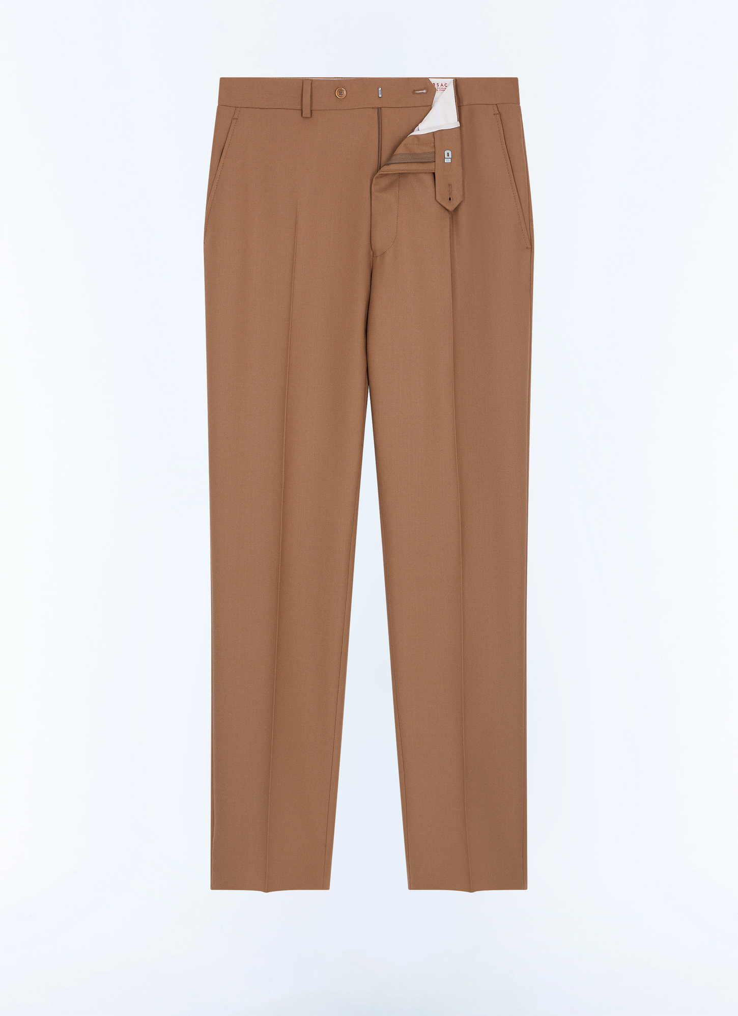 Men's white, ecru main fabric: 100% virgin woolwaistband lining: 65% polyester, 35% cottonleg lining: 100% polyesterpocket lining: 65% polyester, 35% cotton trousers Fursac - P3LOXA-LC14-A011