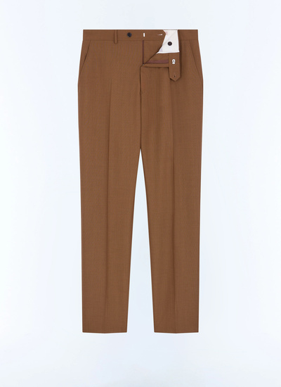 Men's white, ecru main fabric: 100% virgin woolwaistband lining: 65% polyester, 35% cottonleg lining: 100% polyesterpocket lining: 65% polyester, 35% cotton trousers Fursac - P3LOXA-LC20-A011