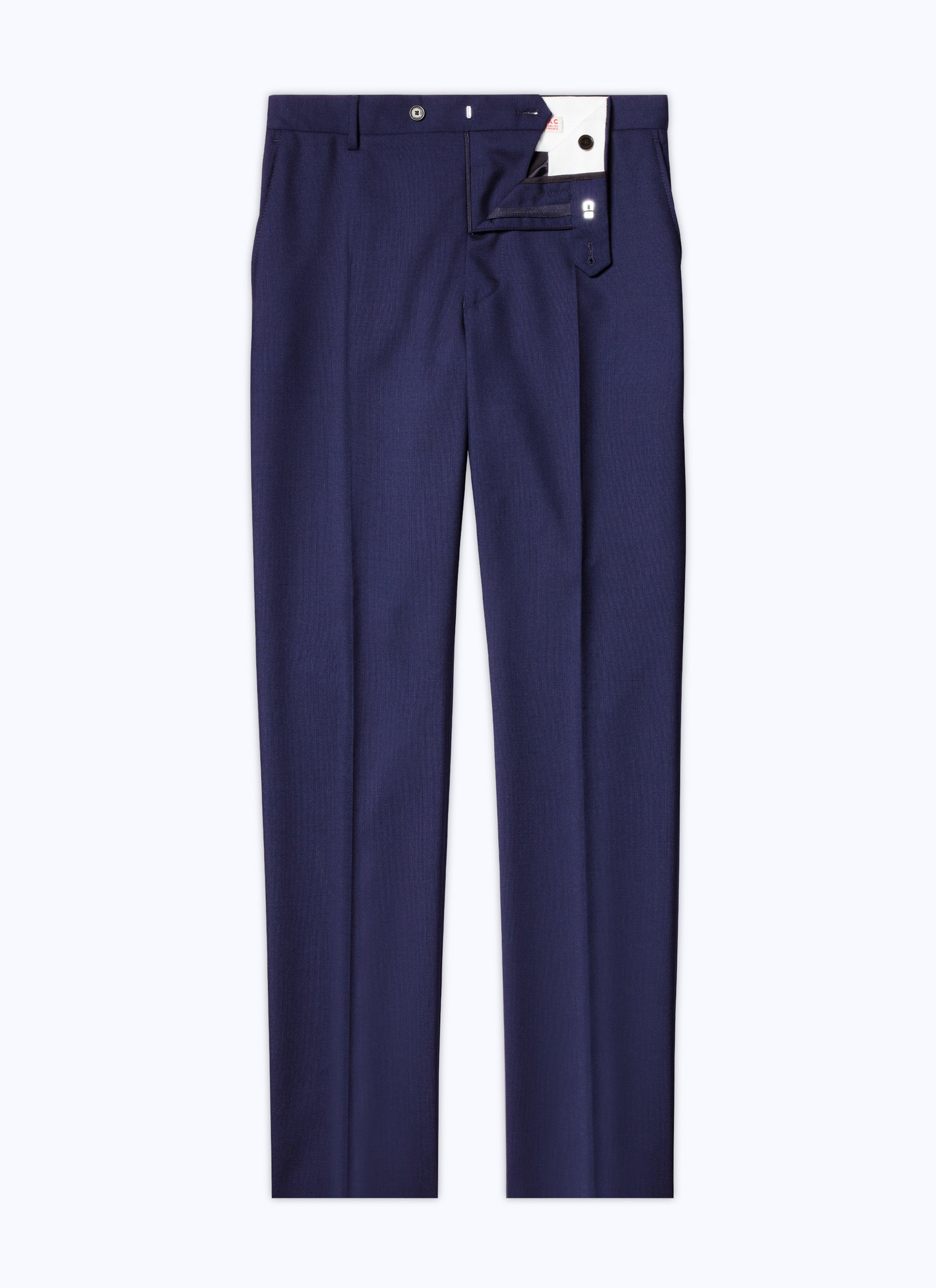 Men's blue, navy blue virgin wool serge trousers Fursac - P3VOXA-B570-31