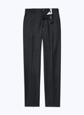 Charcoal grey wool canvas trousers - 22HP3VOXA-AC26/21