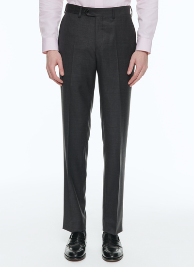 Men's trousers charcoal grey itravel wool Fursac - 23EP3VOXA-F567/29