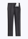 Charcoal grey end-on-end wool trousers - 23EP3VOXA-F567/29