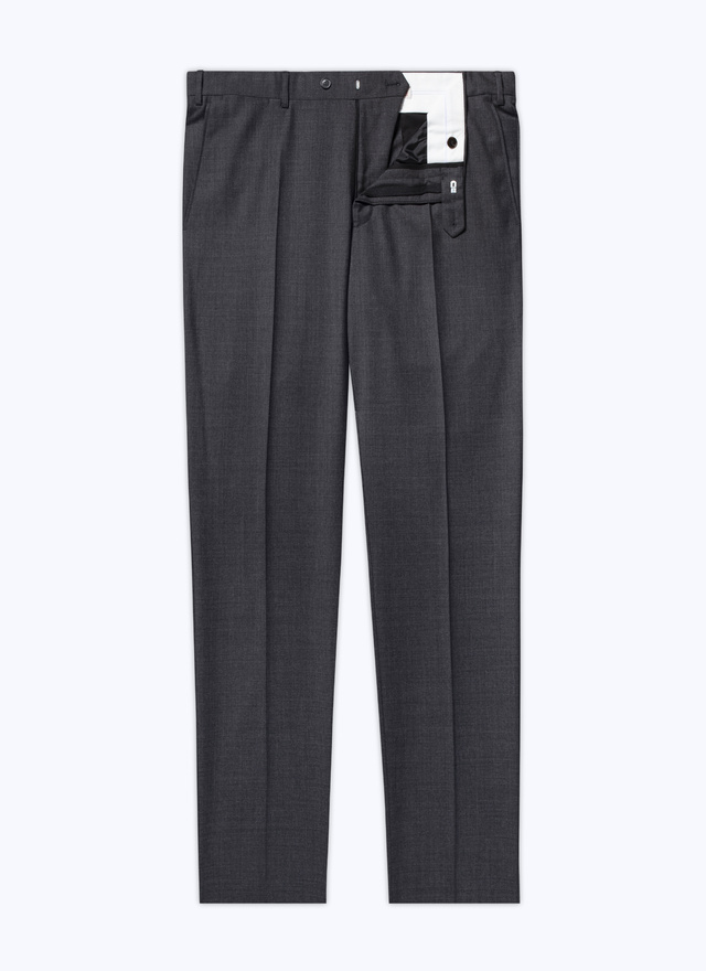Men's grey virgin wool trousers Fursac - P2VIDO-CC64-B029