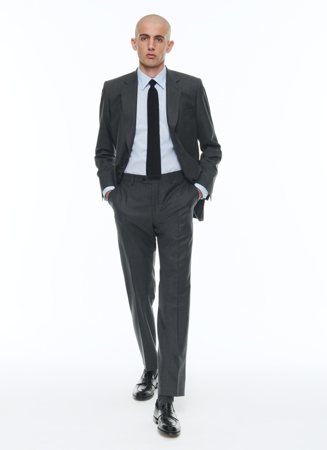 Men's Grey Trousers | Charcoal Trousers | Suit Direct