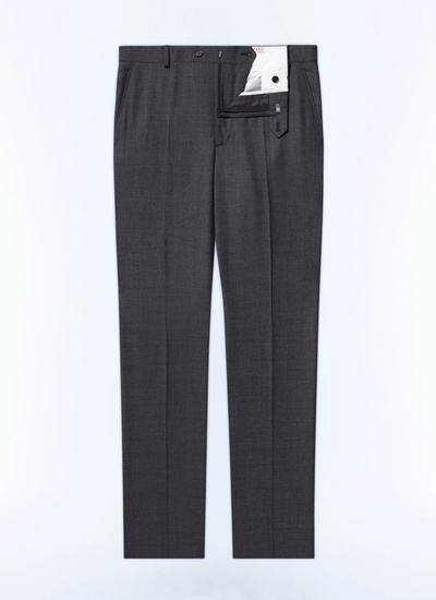 Men's grey virgin wool trousers Fursac - P3VOXA-CC64-B029