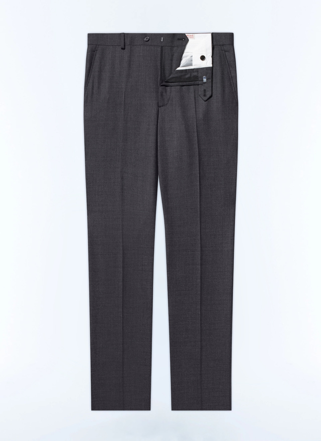 Men's grey virgin wool trousers Fursac - P3VOXA-CC64-B029