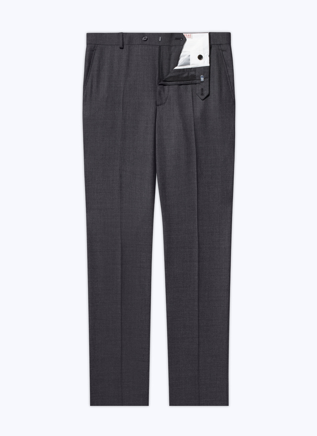 Men's grey virgin wool trousers Fursac - P3VOXA-CC64-B029