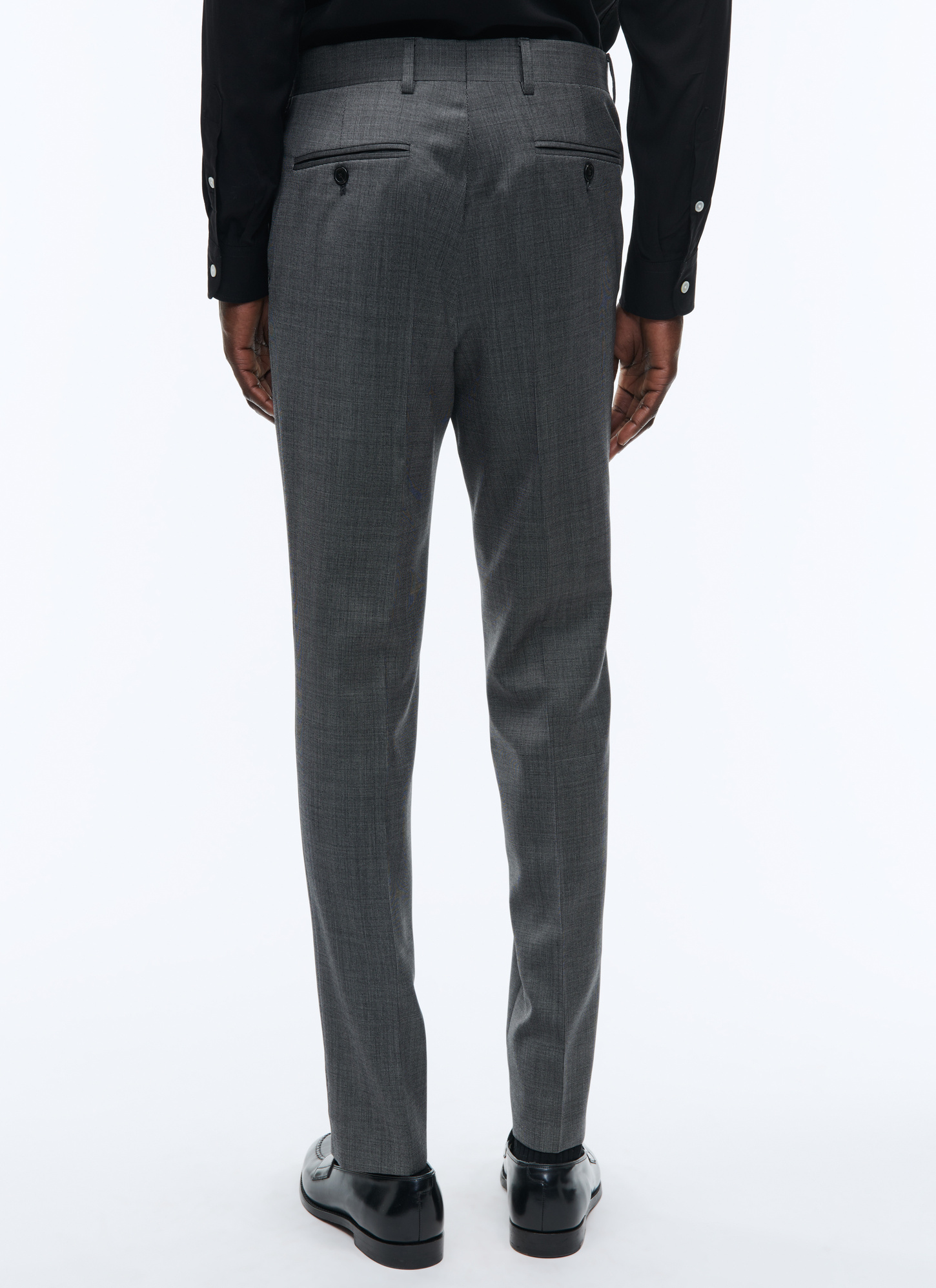 Charcoal Grey Suit Trousers for Men Fursac P3VOXAAC0822