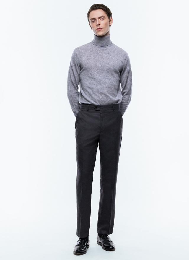 Men's charcoal grey trousers Fursac - P3VOXA-EC29-B022