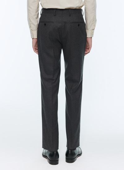 Men's blended wool flannel trousers Fursac - P3VOXA-OC55-22