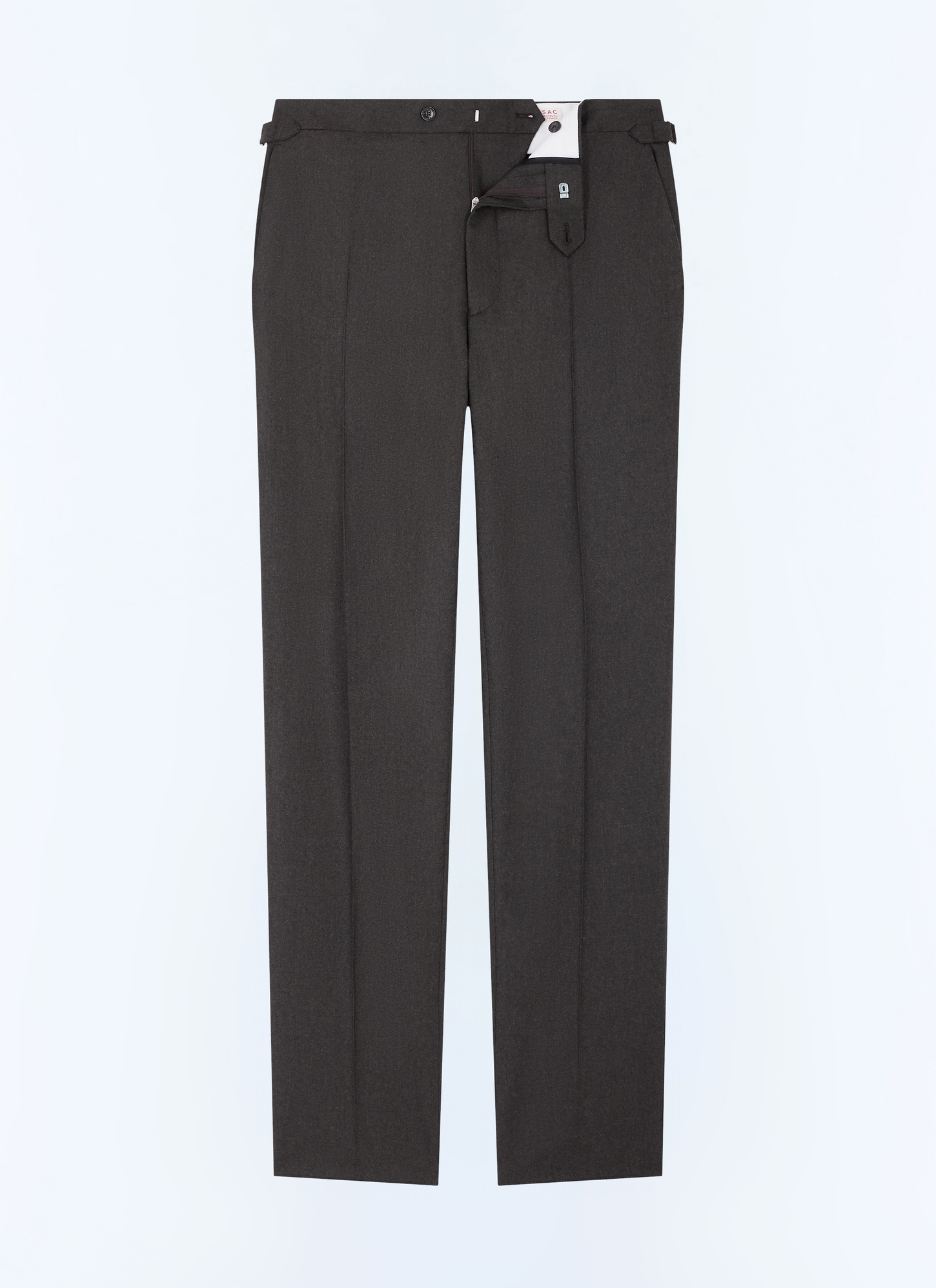 Men's green certified wool flannel trousers Fursac - P3BIXA-EC29-H011