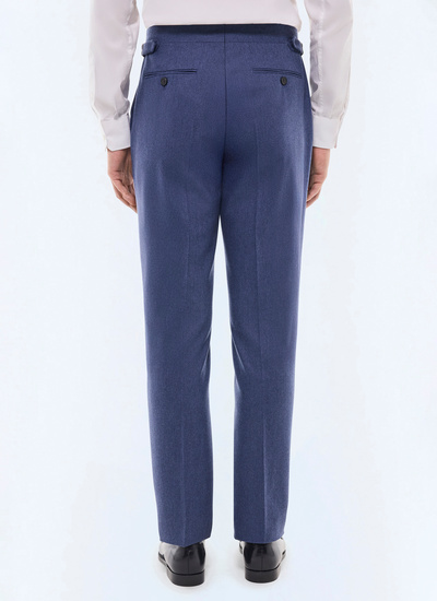 Men's certified wool flannel trousers Fursac - P3BIXA-EC29-D012