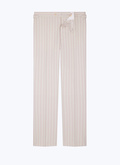 Slim fit pants in striped wool - P3DOTT-EC10-A002