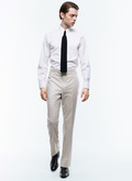 Slim fit pants in striped wool - P3DOTT-EC10-A002