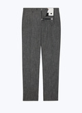 Slim fit herringbone pants in wool - P3ETAN-CX40-B022